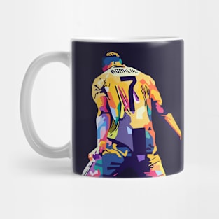 cristiano ronaldo celebration wpap art Mug